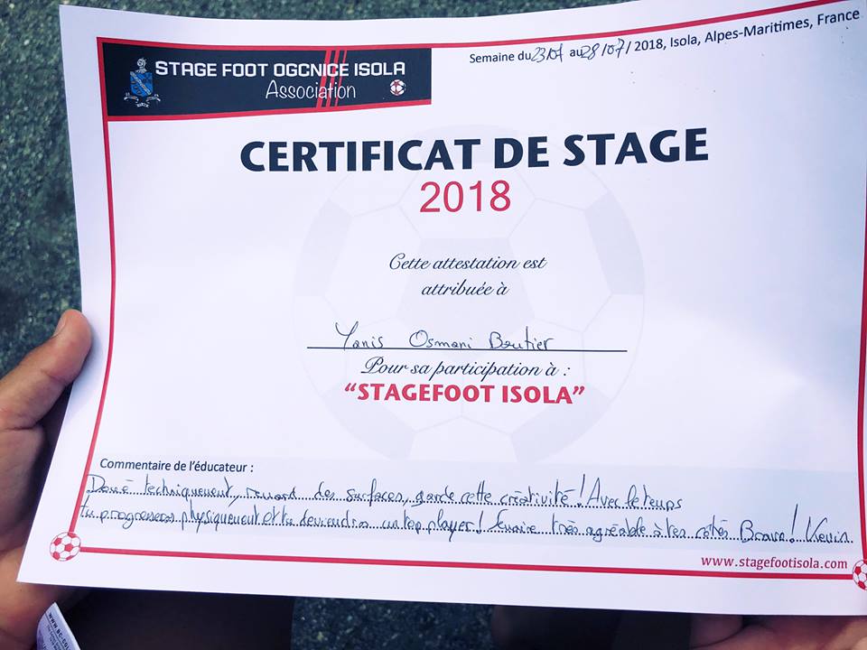 certificat-stage-ogc-nice-yanis-osmani-bautier